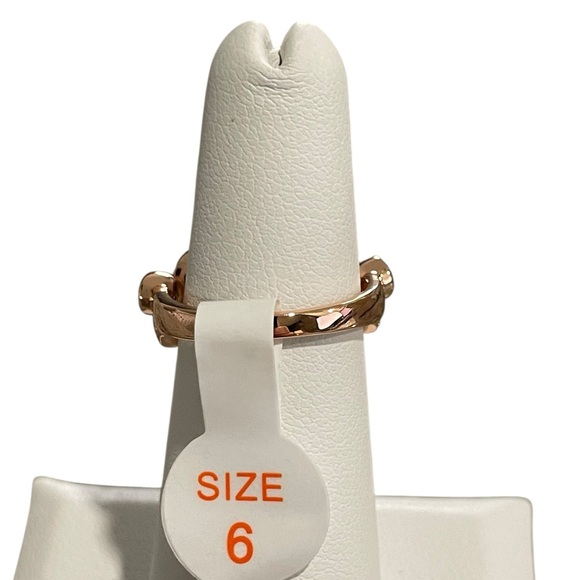 Bomb Party March 2026 “The Emily Ring” Rose Gold/Aquamarine - Size 6 NWT - Picture 3 of 4